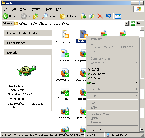 TortoiseCVS 1.12.6 RC 1 full